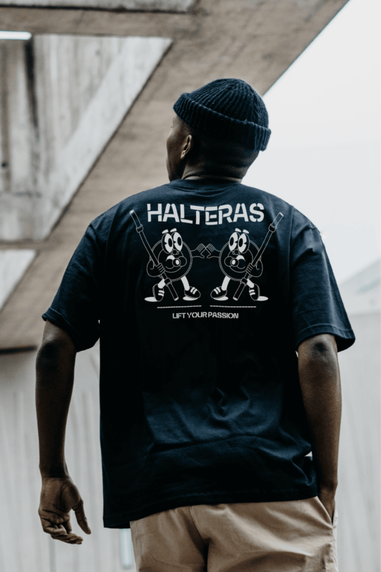 camiseta classic halteras unisex