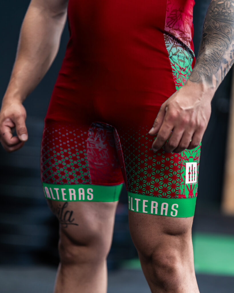 maillot drowy rojo verde